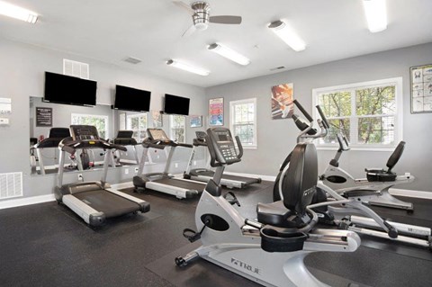 the gym at the apartments for rent
