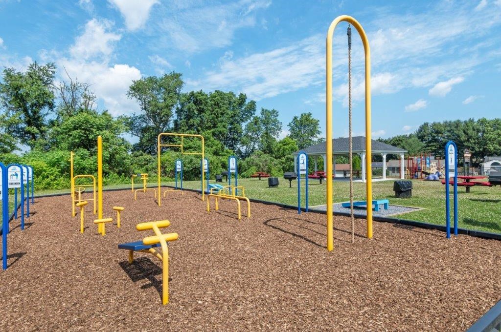our playground is equipped with a variety of equipment for children to play