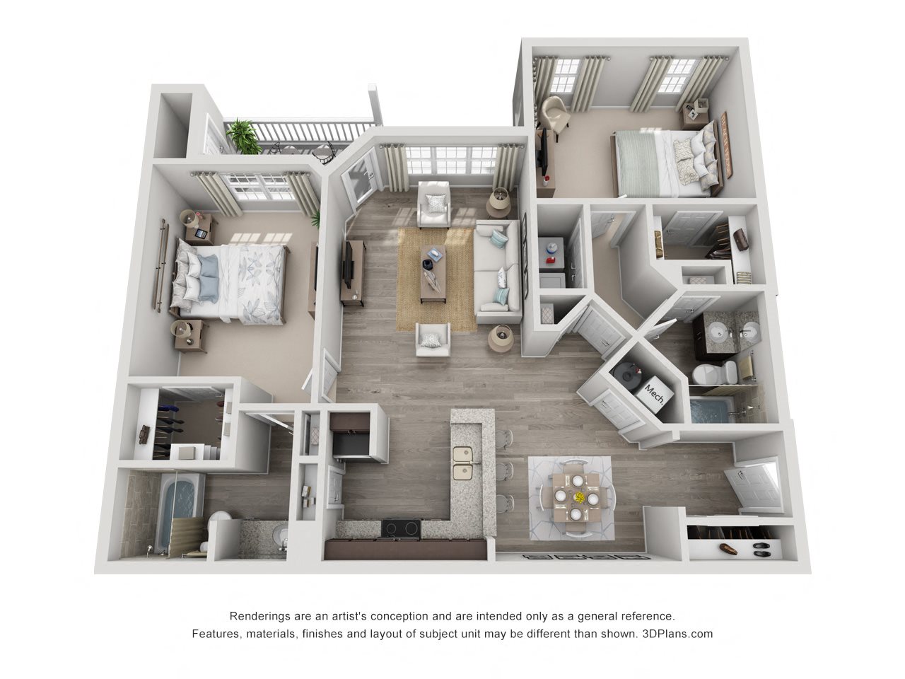 Two Bedroom Floor Plan Two Bedroom Floor Plan