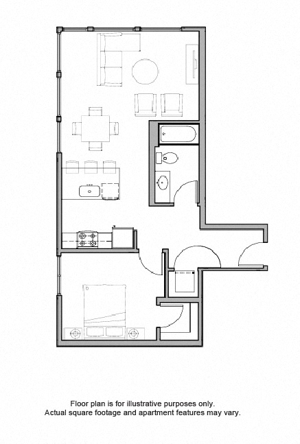 The Whittaker Studio 1 2 Bedroom Apartments Floor Plans