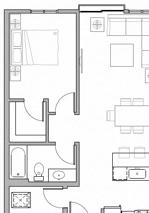 Floorplan Floorplan at The Whittaker, Seattle, Washington