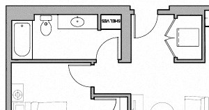 Floorplan Floorplan at The Whittaker, Seattle, WA 98116