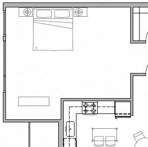 Floorplan Floorplan at The Whittaker, Seattle, WA 98116