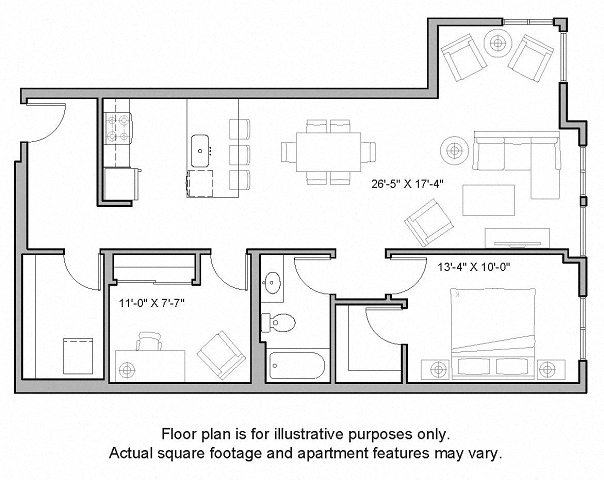 Floorplan at The Whittaker, Seattle, Washington