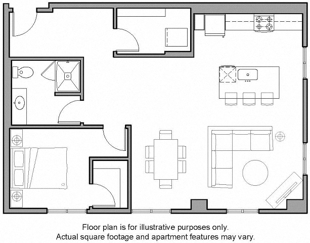 Floorplan at The Whittaker, Seattle 98116