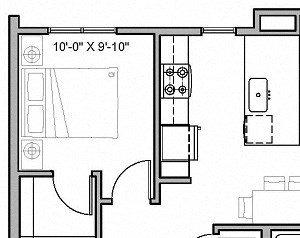 Floorplan Floorplan at The Whittaker, Seattle, Washington