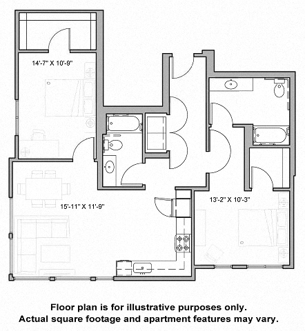 Floorplan at The Whittaker, Seattle, Washington