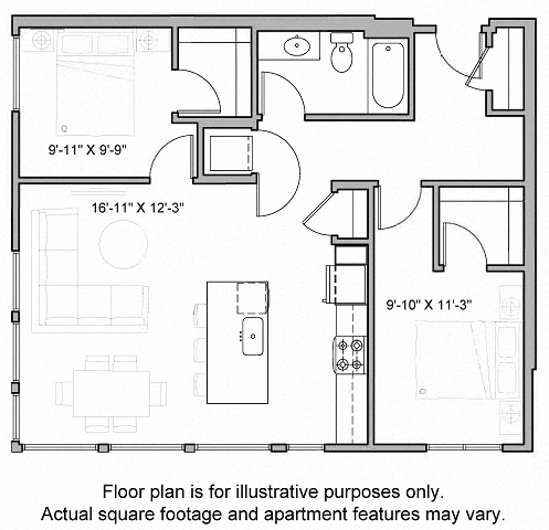 Floorplan at The Whittaker, Washington