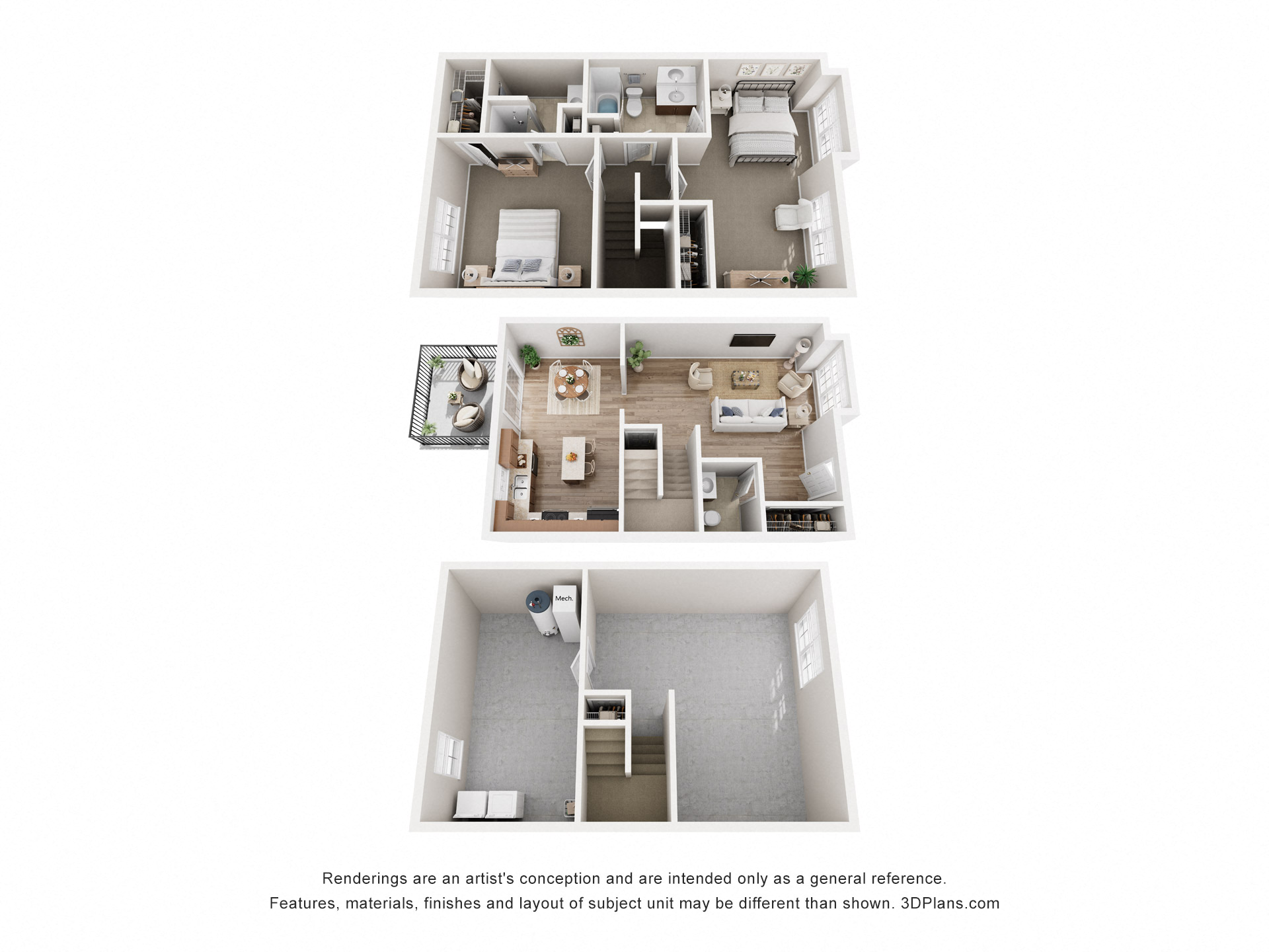 Trecastle 2BR Townhome