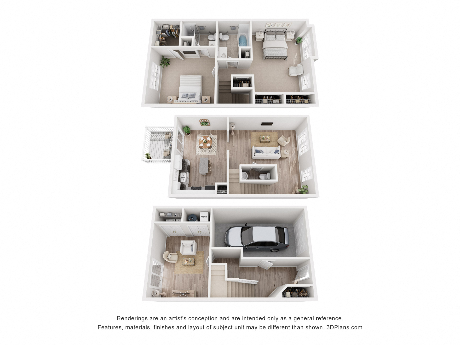 Twinleaf 2BD Townhome