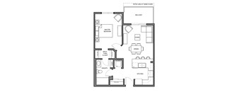 1 bed, 1 bath, spacious apartments with balcony access ata Airdrie Place in Airdrie, AB