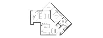 1 bed, 1 bath, luxury suites with dens and balcony views at Airdrie Place in Airdrie, AB