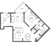Relax in comfortable, spacious Airdrie apartments 1 bed, 1 bath, luxury suites with dens and balcony views at Airdrie Place in Airdrie, AB