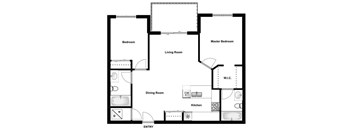 2 bed, 2 bath, generous apartments with ample storage at Airdrie Place in Airdrie, AB