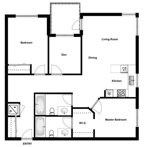 2 bed, 2 bath, spacious modern suites with balcony at Airdrie Place in Airdrie, AB