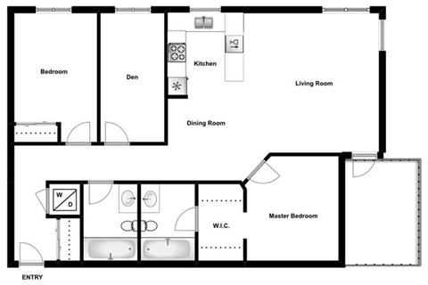 2 bed, 2 bath, generous apartments with den and balcony at Airdrie Place in Airdrie, AB