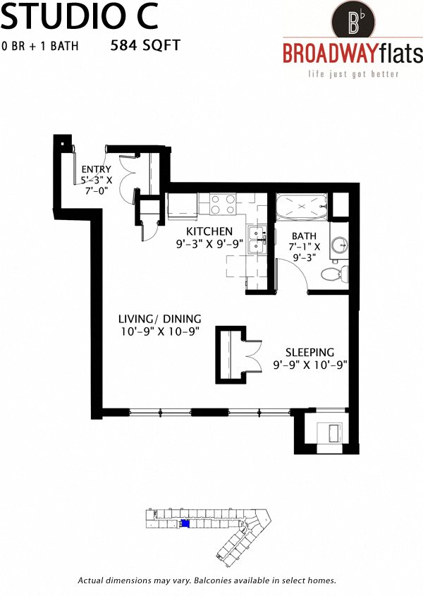 Studio C Floor Plan 3
