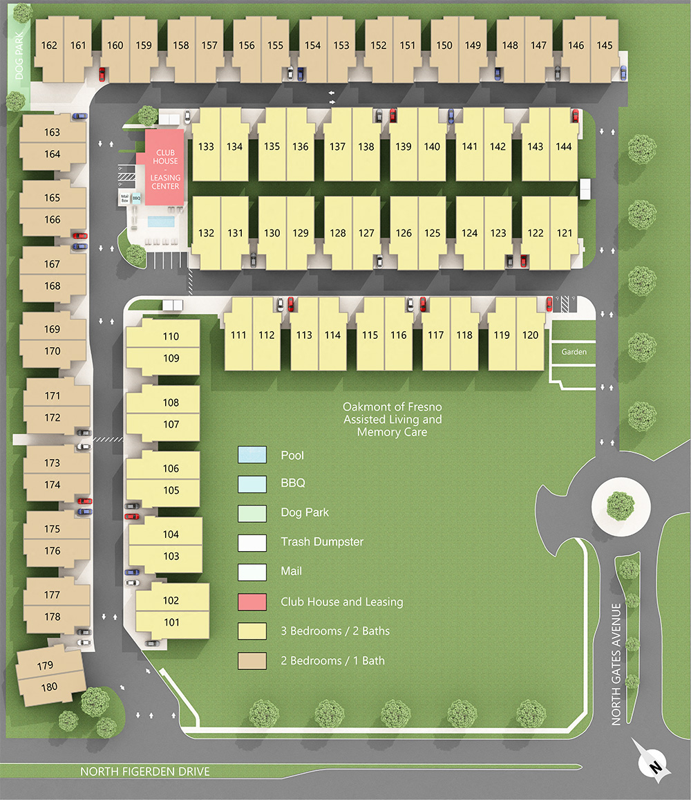 Gates at Fig Garden Site Map