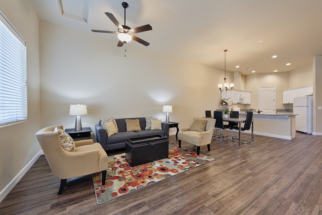 Living Room with Fan