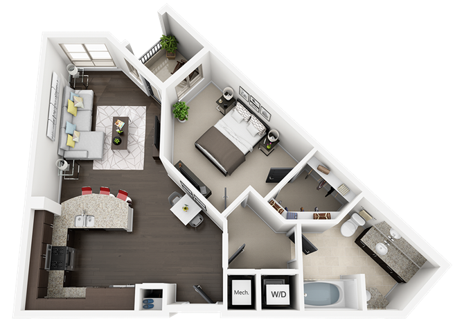 1 2 3 Bedroom Apartments In Playa Vista Accent Apartments