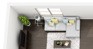 1 Bed 1 Bath plan A3 Floor Plan 1 Bed 1 Bath plan A3 Floor Plan at Accent, Los Angeles, CA, 90066