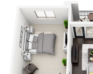 2 Bed 2 Bath plan B2 Floor Plan 2 Bed 2 Bath plan B2 Floor Plan at Accent, California, 90066