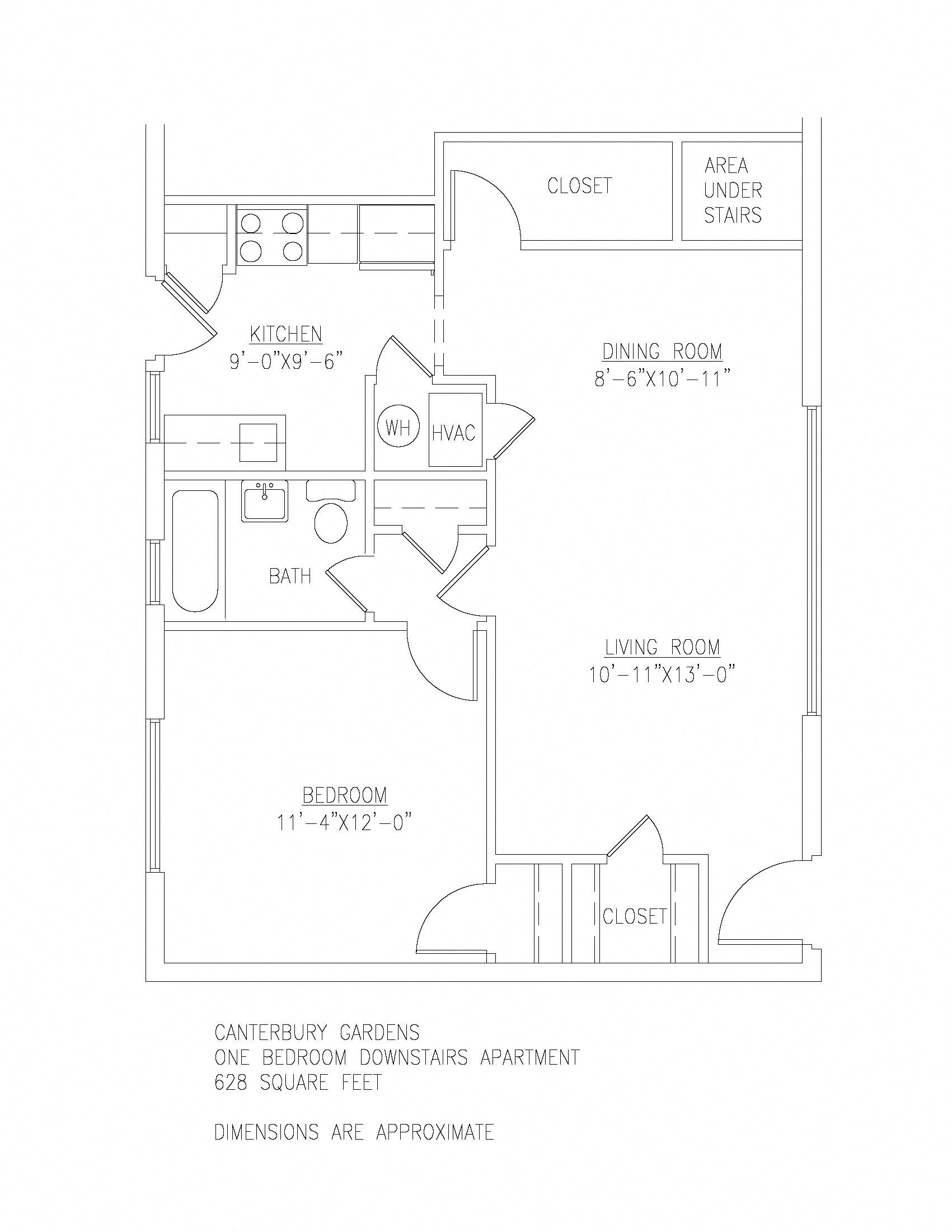 1 Bedroom Downstairs