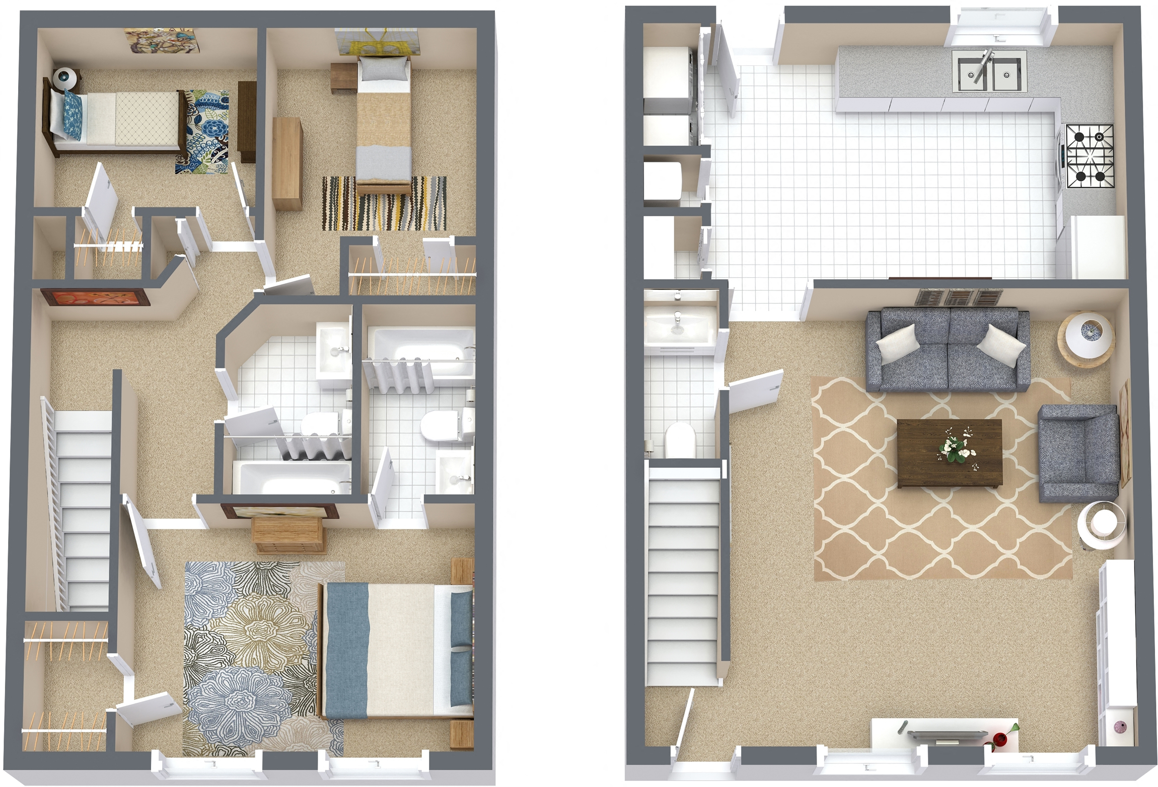 3 Bedroom 2.5 Bath