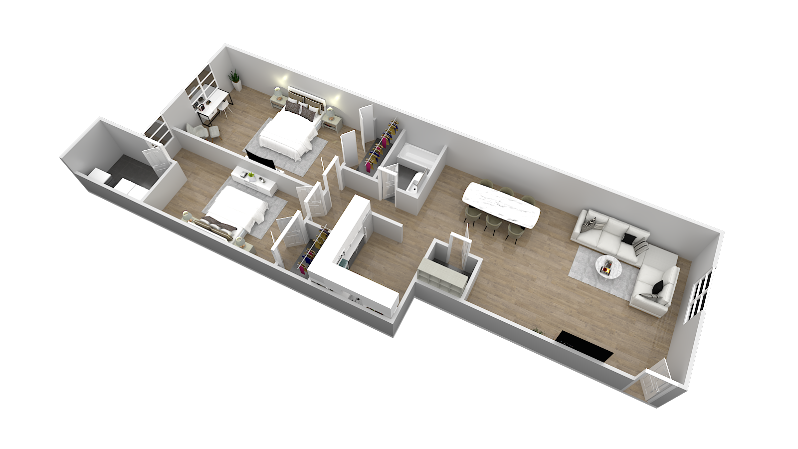 Rushwood Apartments 2 bedroom Deluxe