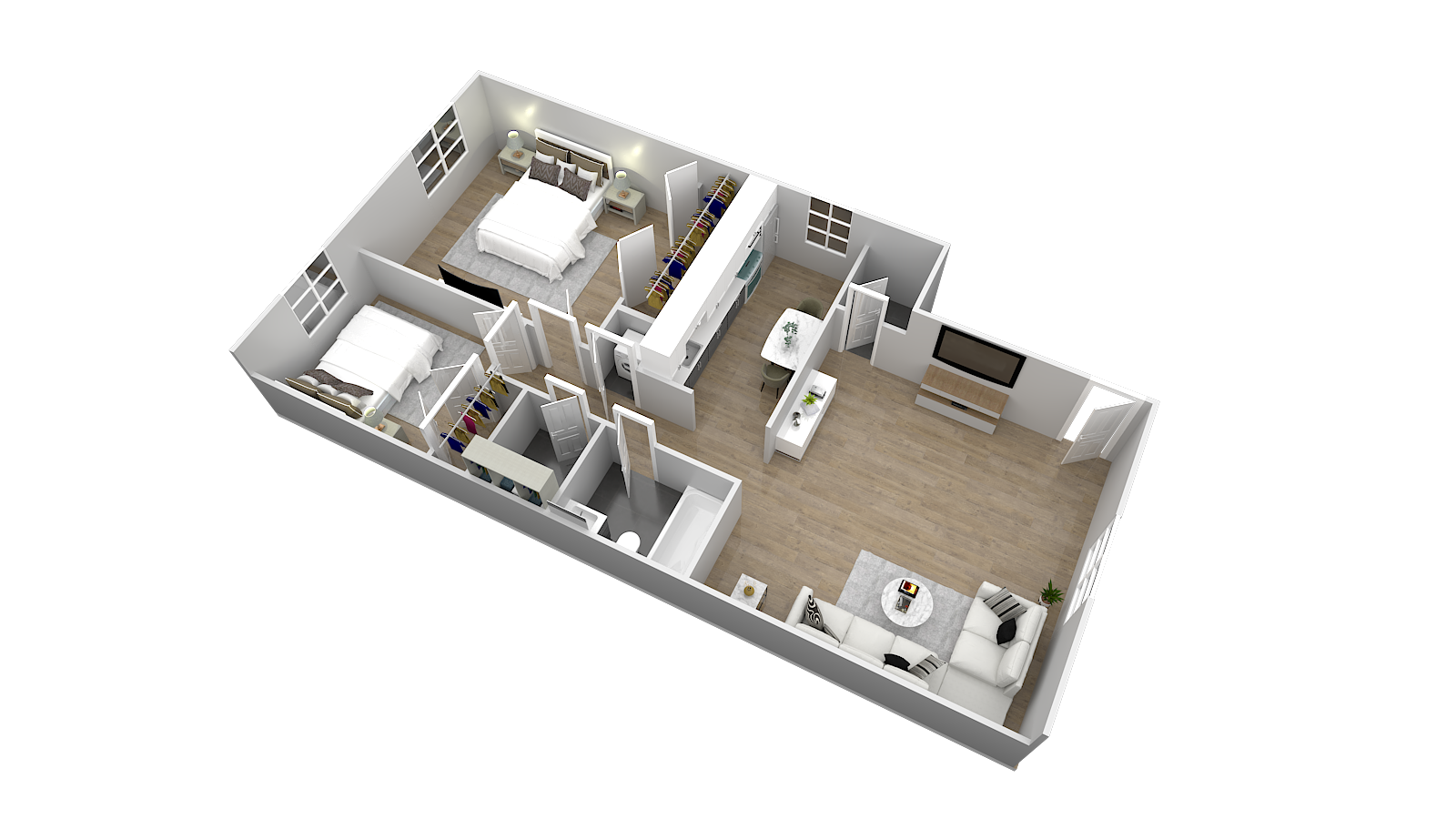 Rushwood Apartments 2 bedroom Duplex