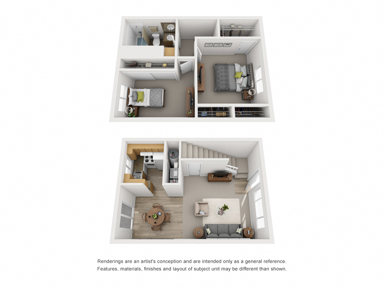 2 Bedroom Floor Plan