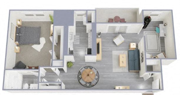 The Dover - 1 Bedroom 1 Bath + Den