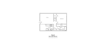 1 Bedroom - Large - Plan 5