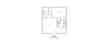 1 Bedroom - Large - Plan 8