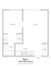 Junior 1 Bedroom - Plan 1