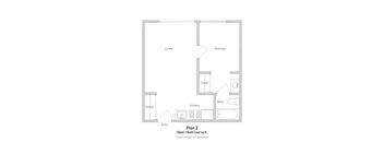 Junior 1 Bedroom - Plan 2