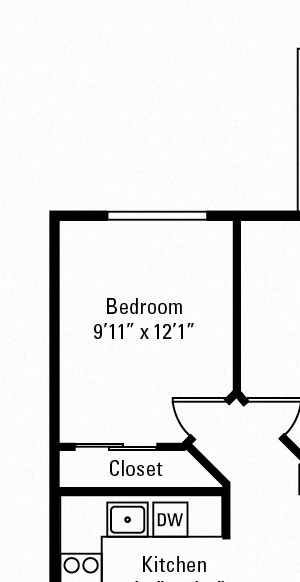 2 Bedroom, 1 Bath 1,008 sq. ft.