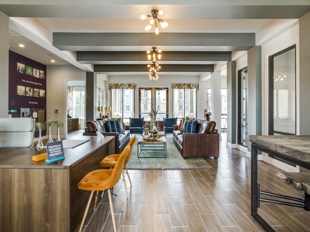 Brightly Decorated Leasing Office at CLEAR Property Management , The Lookout at Comanche Hill, San Antonio, Texas