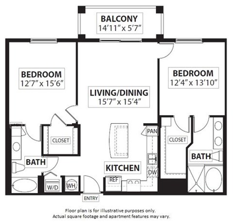 Floorplan at Windsor at Doral,4401 NW 87th Avenue, FL 33178