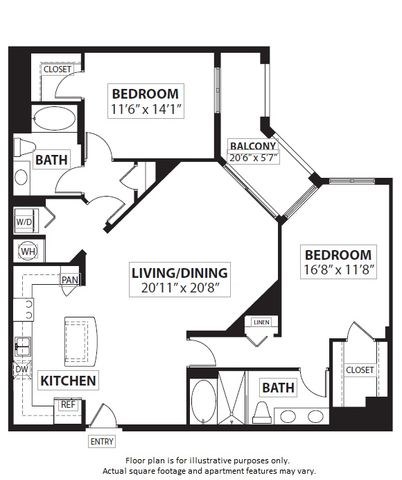 Floorplan at Windsor at Doral,4401 NW 87th Avenue, Miami,FL 33178