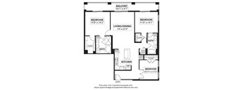 Floorplan at Windsor at Doral,4401 NW 87th Avenue, FL