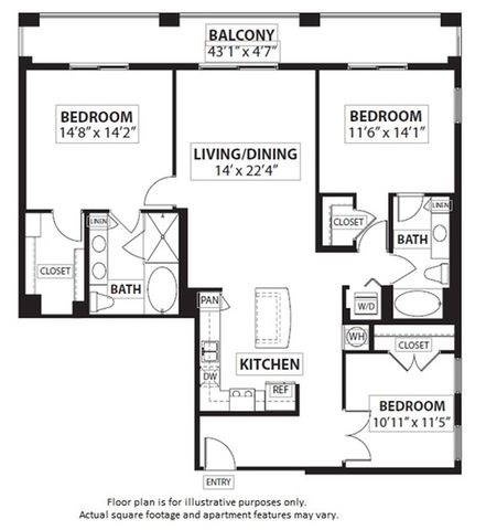 Floorplan at Windsor at Doral,4401 NW 87th Avenue, FL