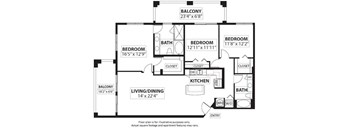 Floorplan at Windsor at Doral,4401 NW 87th Avenue, 33178