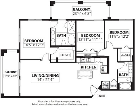 Floorplan at Windsor at Doral,4401 NW 87th Avenue, 33178