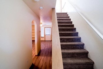 Loft Staircase at Lorence Court Apartments, Portland, OR, 97216 - Photo Gallery 8