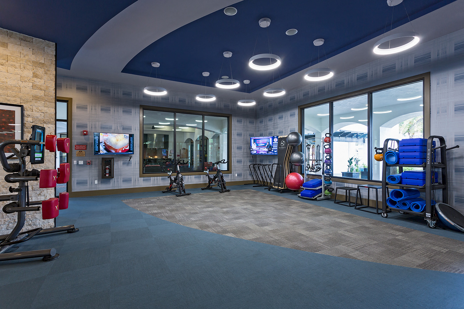 Fitness Center equipment at Orchid Run Apartments, Naples, 34105