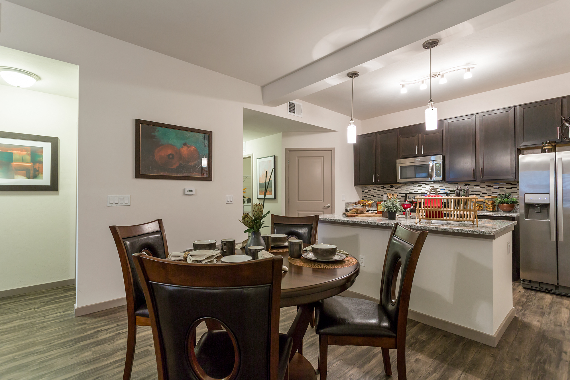Kitchen view at Orchid Run Apartments, Naples