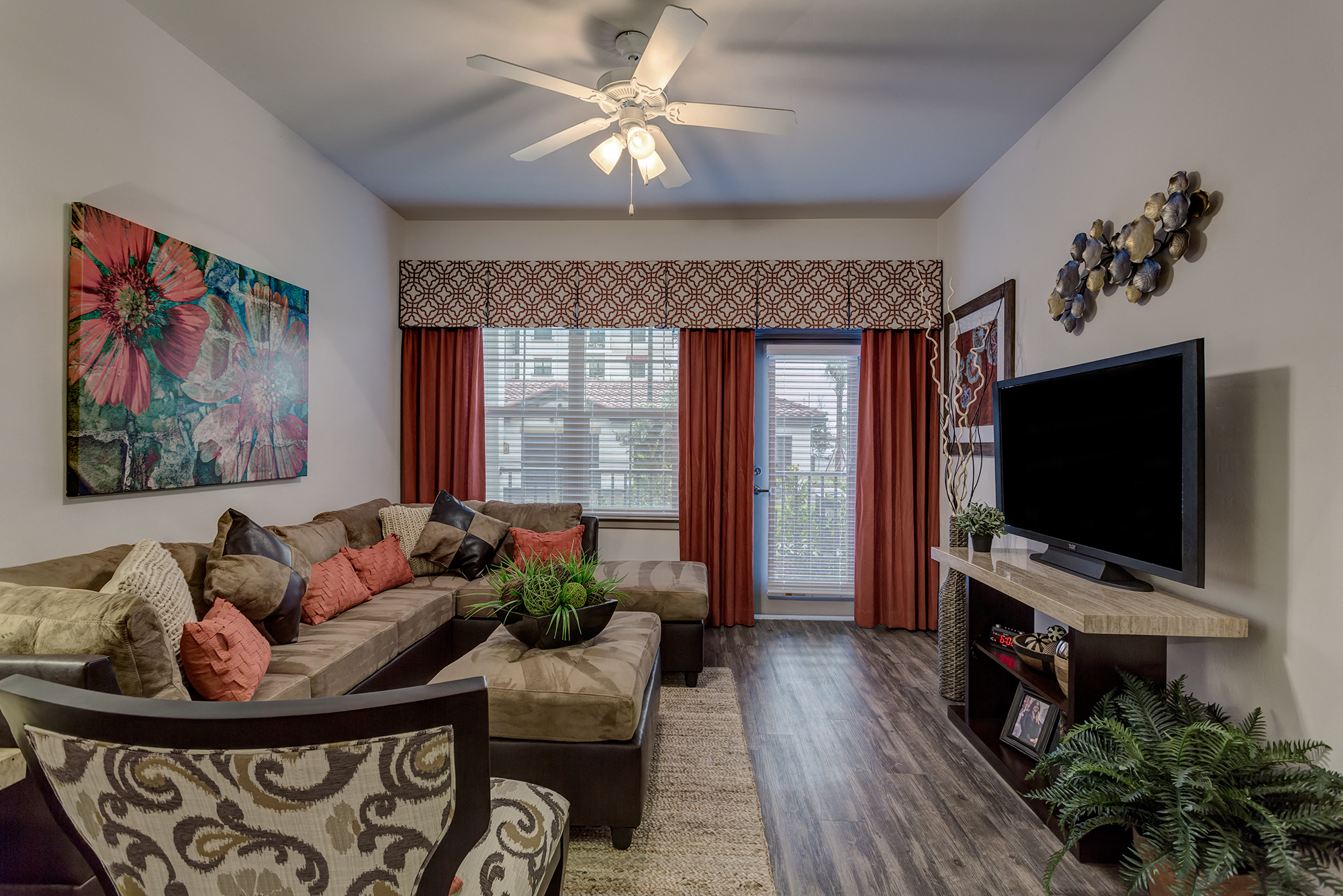 Living Room area at Orchid Run Apartments, Naples, Florida