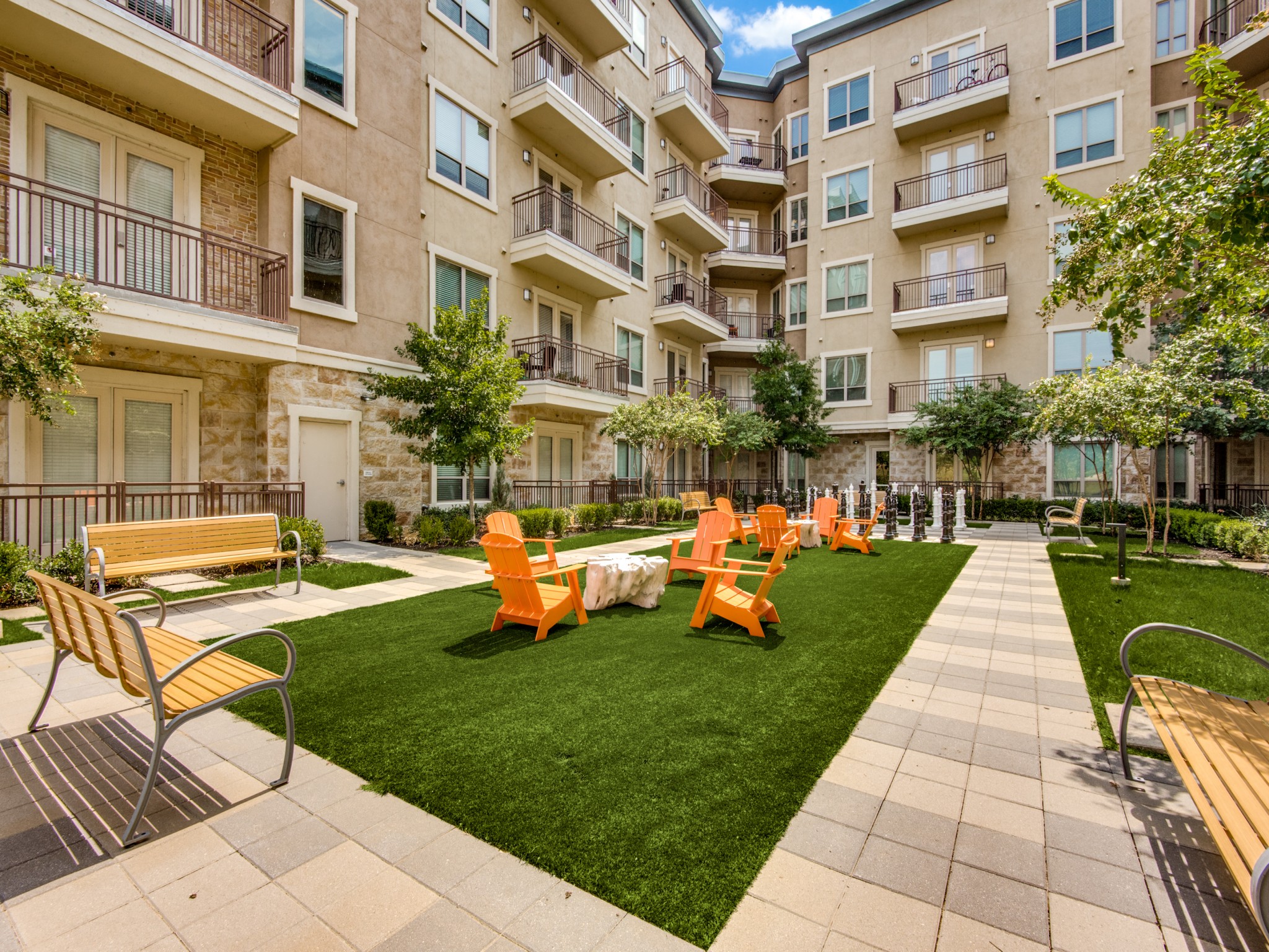 plenty of green spaces