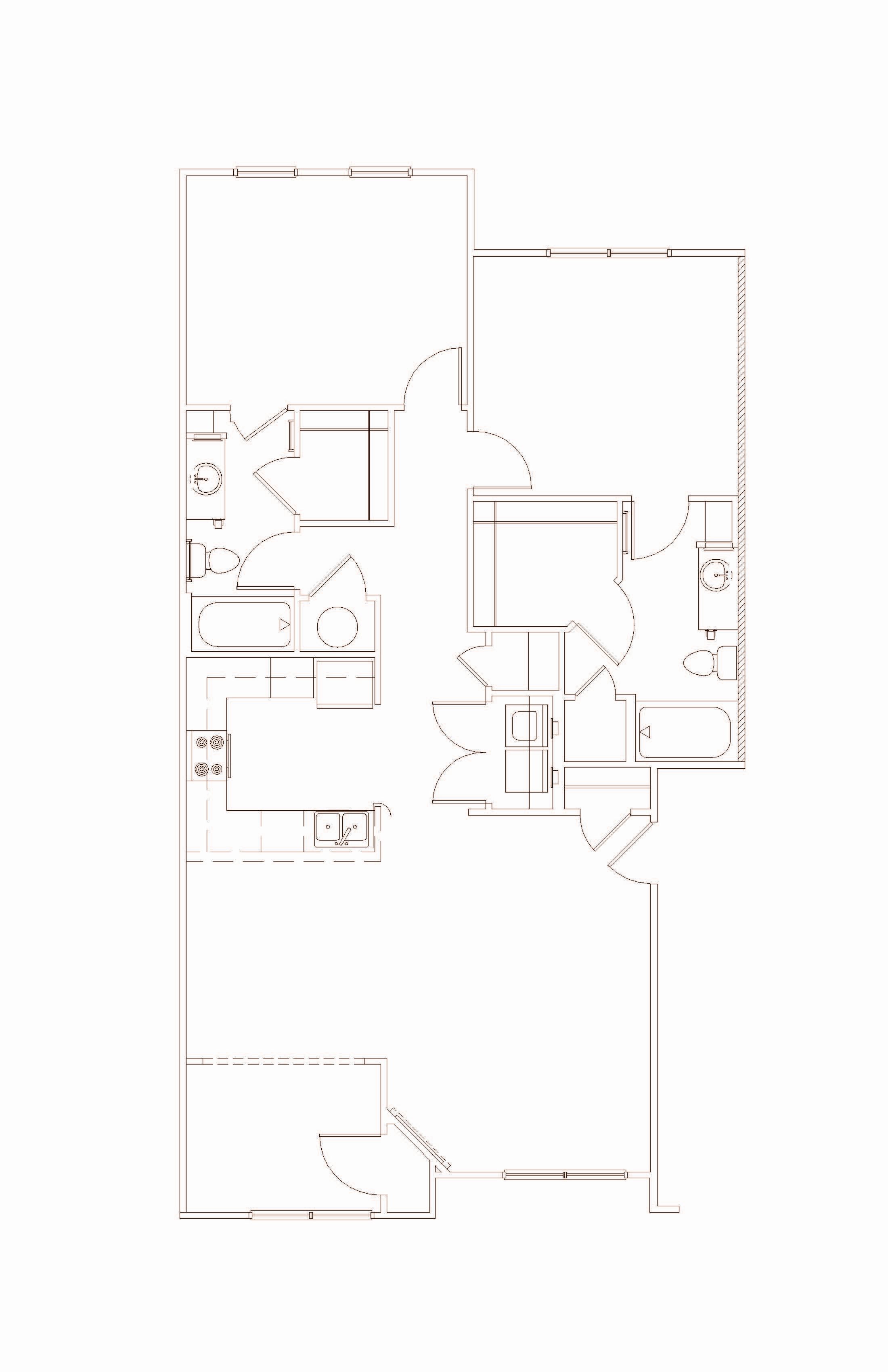 Two Bedroom Floor Plan 2